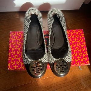 Brown Tory Burch Flats